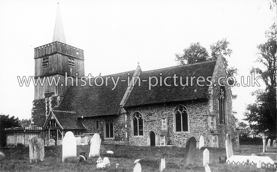 St Andrew's Church, Church Lane, Marks Tey, Essex. c.1920